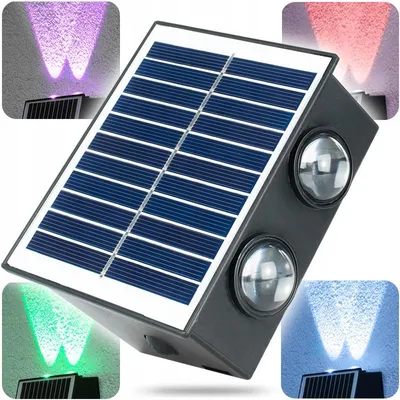 Produktbild von Decorya Solar Wandleuchte RGB mit Dämmerungssensor