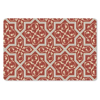 Obrázok produktu pre Podložka pod myš - Vzor - červená - hviezdy - 60x40cm - Rohožka pod myš