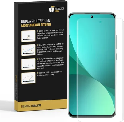 Produktbild von 1x Panzerfolie für Xiaomi 12 FULL CURVED Displayschutz Schutzfolie KLAR/ ANTI-SHOCK/ ANTI-KRATZ/ ANTI-BRUCH/ ANTI-SCHMUTZ