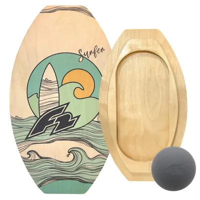 Produktbild von F2 Balance Board Drop inkl. Ball 60x35cm Natur