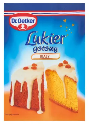 Zdjęcie produktu dla Dr. Oetker Lukier gotowy biały 100 g