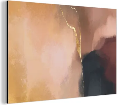 Obrázok produktu pre Nástenná dekorácia Kovový kovový obraz Wall Art 150x100cm Abstraktné - Maľba - Pastel Muchowow Hliníkové obrazy