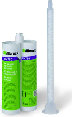 Produktbild von 2K-Zargenschnellschaum FM790 210 ml B2 beige Doppelkartusche ILLBRUCK 16 Stk