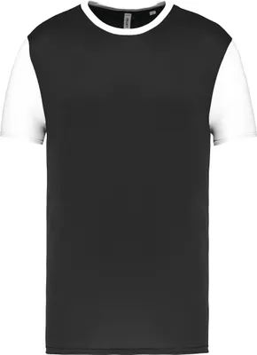 Produktbild von Proact Herren Sportshirt Short Sleeve Baseball T-Shirt Oberteil, Größe:S, Farbe:Black/White