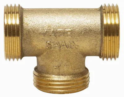 Image de Raccord té laiton mâle - mâle 3/4"
