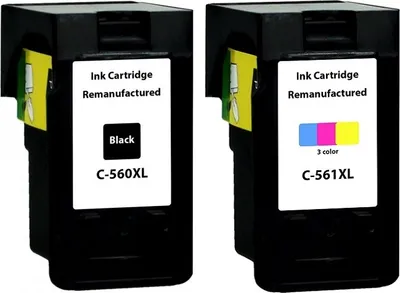 Image de cartouches d'encre compatible avec Canon PG-560 XL + CL-561 XL pour Pixma TS5300 TS5350 TS5351 TS5352 TS5353 TS5450 TS5451 TS5452 TS7400 TS7451...