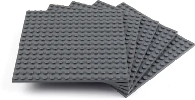 Produktbild von LEGO® 16x16 Platten Bauplatten Dunkelgrau Beidseitig bebaubar - 91405 NEU! Menge 4x