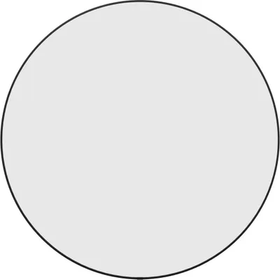 Produktbild von vidaXL Wandspiegel Schwarz Ø 60 cm Rund