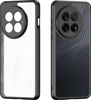 Two views of a phone case, one showing the front and the other the back.