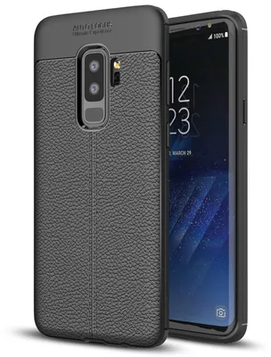 Obrázek produktu pro Pouzdro na mobilní telefon Samsung Galaxy S9 Plus koženého vzhledu od společnosti NALIA, tenký silikonový kryt