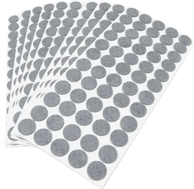Produktbild von Adsamm® | 600 x selbstklebende Filzgleiter / Grau / Ø 20 mm / rund / Möbelgleiter aus Filz mit 3.5 mm Stärke