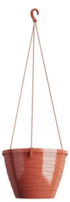 Obrázok produktu pre Závesný kvetináč Aurora, terakota, 23 cm, so stojanom