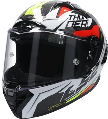 Produktbild von LS2 FF805 THUNDER C CHASE Integralhelm weiss-rot S S in rot/weiß
