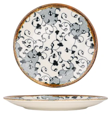Produktbild von Kütahya Porselen Dessertteller - Fluer Amber - Porzellan - 23 cm