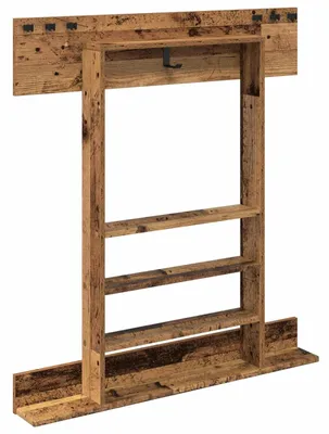 Produktbild von vidaXL Billardqueue-Ständer Holzwerkstoff 93 x 12 x 103 cm Altholz