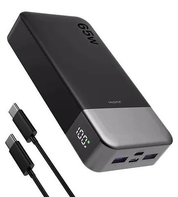 Zdjęcie produktu dla Power bank 65W 20000 mah szybkie ładowanie laptopa 4 porty USB powerbank
