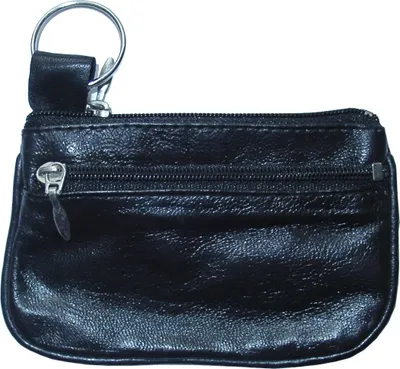 Produktbild von Schlüsseltasche / aus Leder / mit Kleingeldfach / Farbe: schwarz