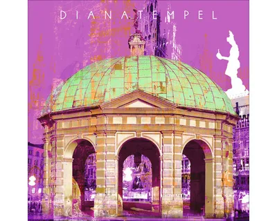 Produktbild von Glasbild München Dianatempel 20x20 cm