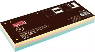 Immagine prodotto di Blocchetti per raccoglitori pastello 100 pz