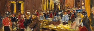 Produktbild von Max Liebermann Kunstdruck Bild - Judengasse In Amsterdam, 1905 (30 x 91 cm)