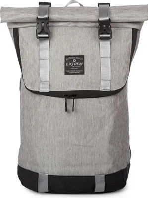 Produktbild von Bag Street Rolltop Rucksack mit Laptopfach 15,6 Zoll Hellgrau