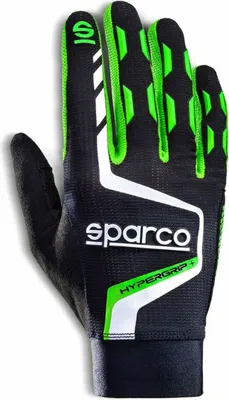 Zdjęcie produktu dla Rękawice Sparco HYPERGRIP+ czarny/zielony 10