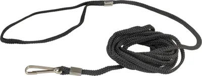 Produktbild von Schwarze Katzenleine mit Klippverschluss, 3 Meter Länge und 6 Millimeter Stärke