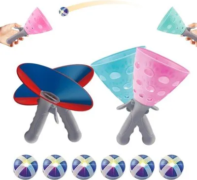 Produktbild von Famanu Ballwurfspiel - Interaktives Sportspielzeug für drinnen und draußen - 195 x 14 x 235 cm