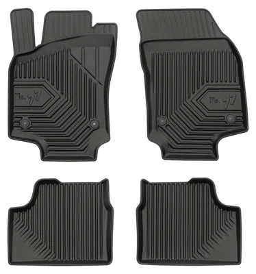 Produktbild von Gummi-Fußmatten für Opel Astra H 2004-2014 – 4-tlg, Schwarz, passgenau