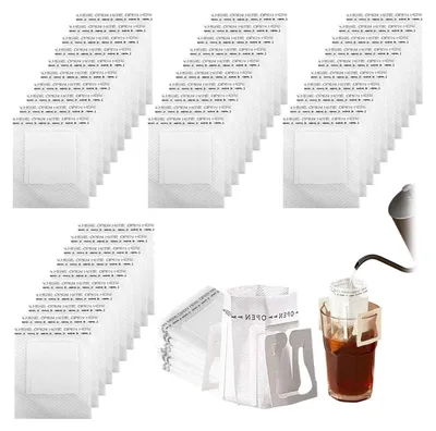 Productafbeelding van 200 Stuks Koffiefilters voor Drip Koffie met Handvat