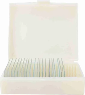 Image de 20pcs Microbiological Bacterial Specimens Biology Microscope Slices Lab Specimen
