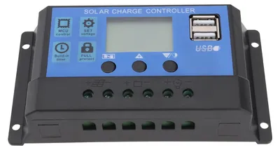 60A Solarladeregler 12V/24V mit LCD-Display und Dual USB
