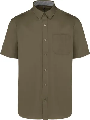 Image de Chemise en coton à manches courtes Ariana III de Kariban pour hommes