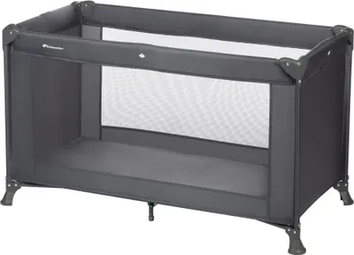 Produktbild von Bebeconfort Reisebett Soft Dreams, Zusammenklappbares Reisebett inkl. Transporttasche, Höhenverstellbar, Matratze, 0-3,5 Jahren, Mineral Graphite