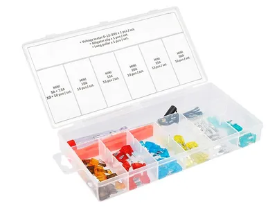 Obrázok produktu pre MINI-Sicherungen Set + Spannungsprüfer, 92ks