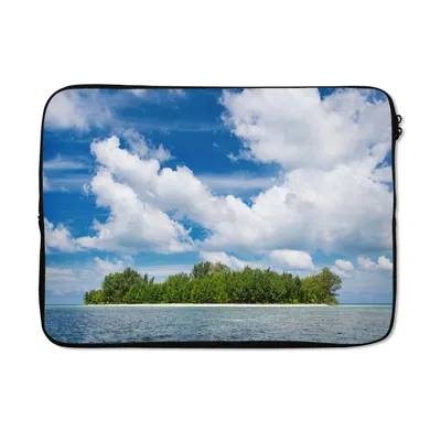 Produktbild von MuchoWow® Laptop Hülle 14 ZollInsel - Sommer - Tropisch Laptoptasche - Laptoptasche - Stoßsicher - Schutzhaube
