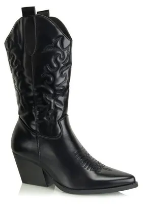 Produktbild von Procity Damen Cowboy Stiefel Westernstiefel für Damen Bikerboot mit dem Blockabs