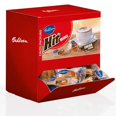Produktbild von Bahlsen Hit Minis 150 Stk im Thekenspender | Knuspriges Gebäck, Kekse
