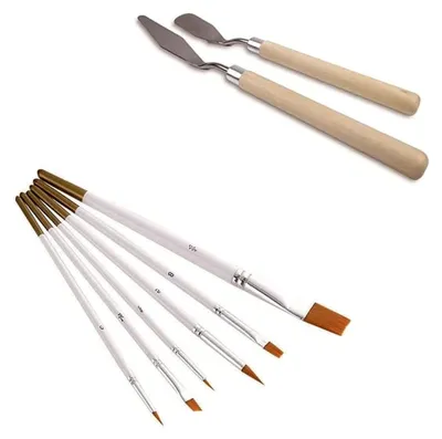 Produktbild von Palette Spachtel und Pinsel Set