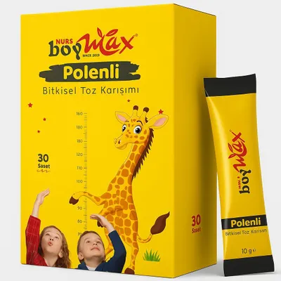 Immagine prodotto di BOYMAX! integratori per la crescita per bambini e adolescenti fino a 22 anni | 30 bustine | multivitaminici e minerali | per ossa, crescita, pubertà senza zucchero