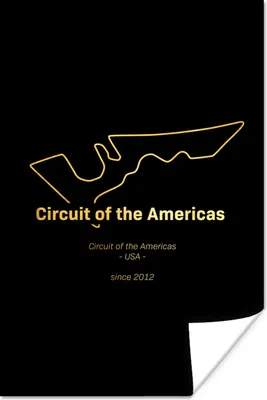 Produktbild von MuchoWow® Poster Amerika - F1 - Rennstrecke 120x180 cm - Kunstposter