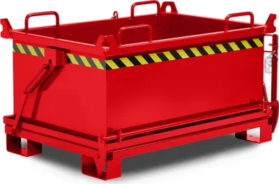 Produktbild von RR Industrietechnik Klappbodenbehälter Typ RBB-50 910x1370x770mm 500dm³ RAL 3000 Feuerrot