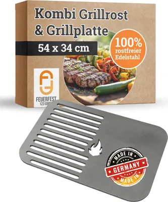 Produktbild von Kombi Grillrost & Grillplatte 54 x 34 cm