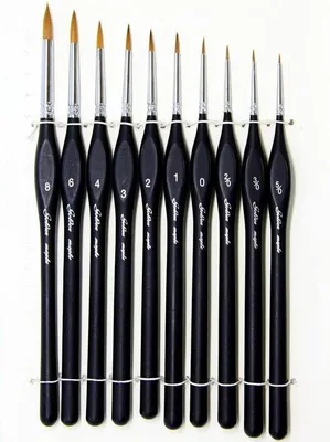 Produktbild von Malereibrusche-Set - Malereibrusche - Farben - Pinsel - Schildermaterial