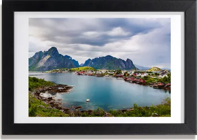 Produktbild von Bild 30x20 MDF-Rahmen, Wandkunst Lofoten in Norwegen