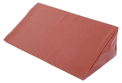 Produktbild von Dreieckiges Bettkeilkissen, Schlafkissen, Kopfstütze, Lesekissen, Kunstlederbezug, Keilkissen, Lendenkissen für Sitzen und Schlafen