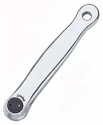 Produktbild von Tretlager Kubel links Aluminium silber poliert 170 mm 4-kant