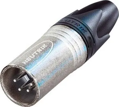 Zdjęcie produktu dla Neutrik NC4MXX, XLR, Czarny, Srebrny