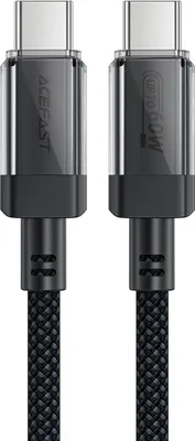 Zdjęcie produktu dla Kabel przewd USB-C z nylonowym oplotem PD 60W 480Mb/s - czarny