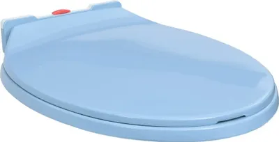 Zdjęcie produktu dla Cicha i szybko odpinana deska sedesowa, niebieska, owalna